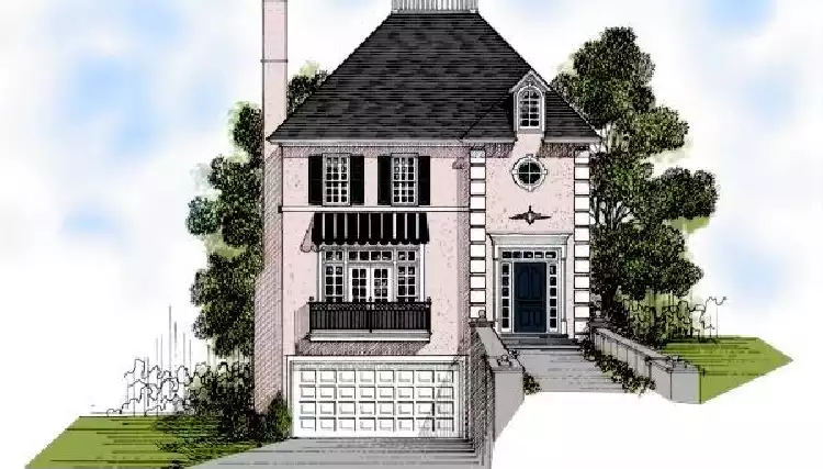 image of european house plan 7598
